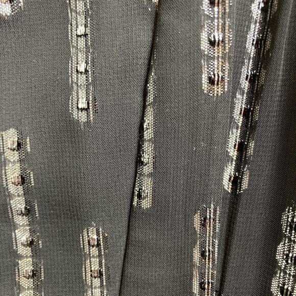 Express Women's Y2K Black‎ Silver Sparkle Dress Size L Going Out Witchy Metallic - Picture 11 of 11